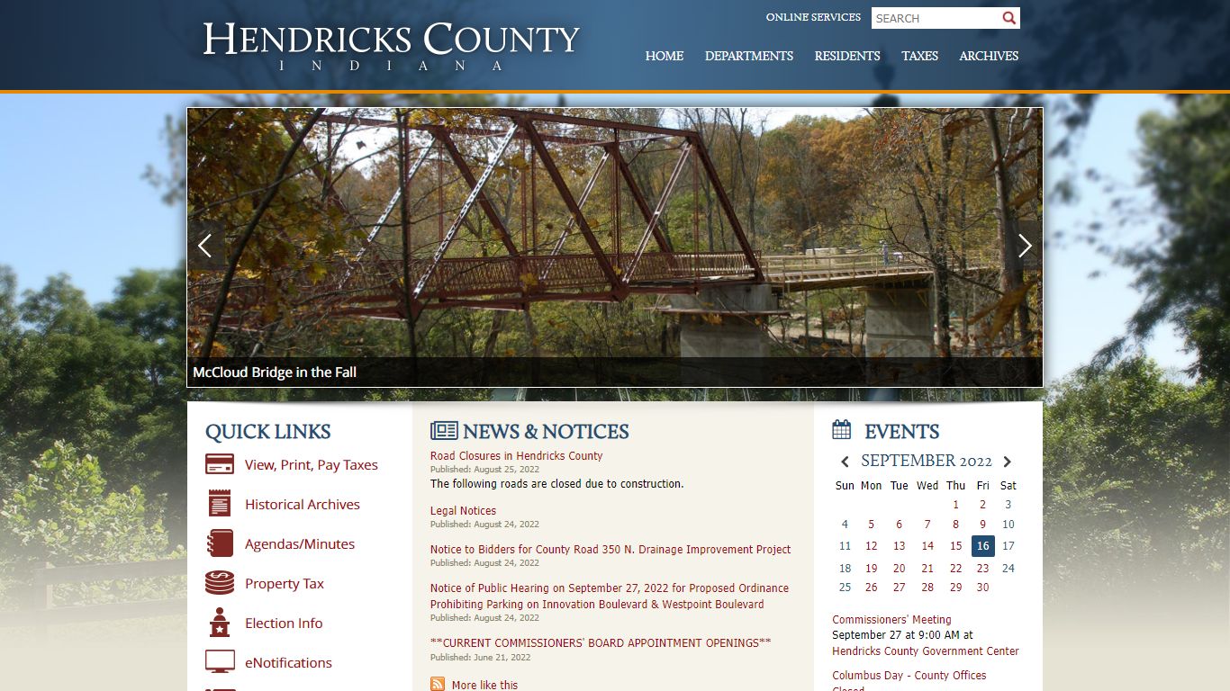Property Search / Hendricks County, IN